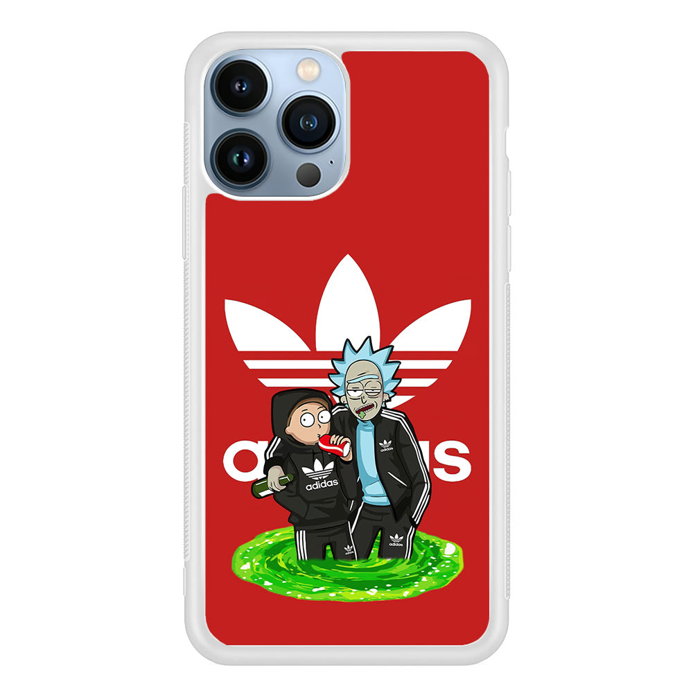 Adidas Rick and Morty Portal iPhone 13 Pro Case