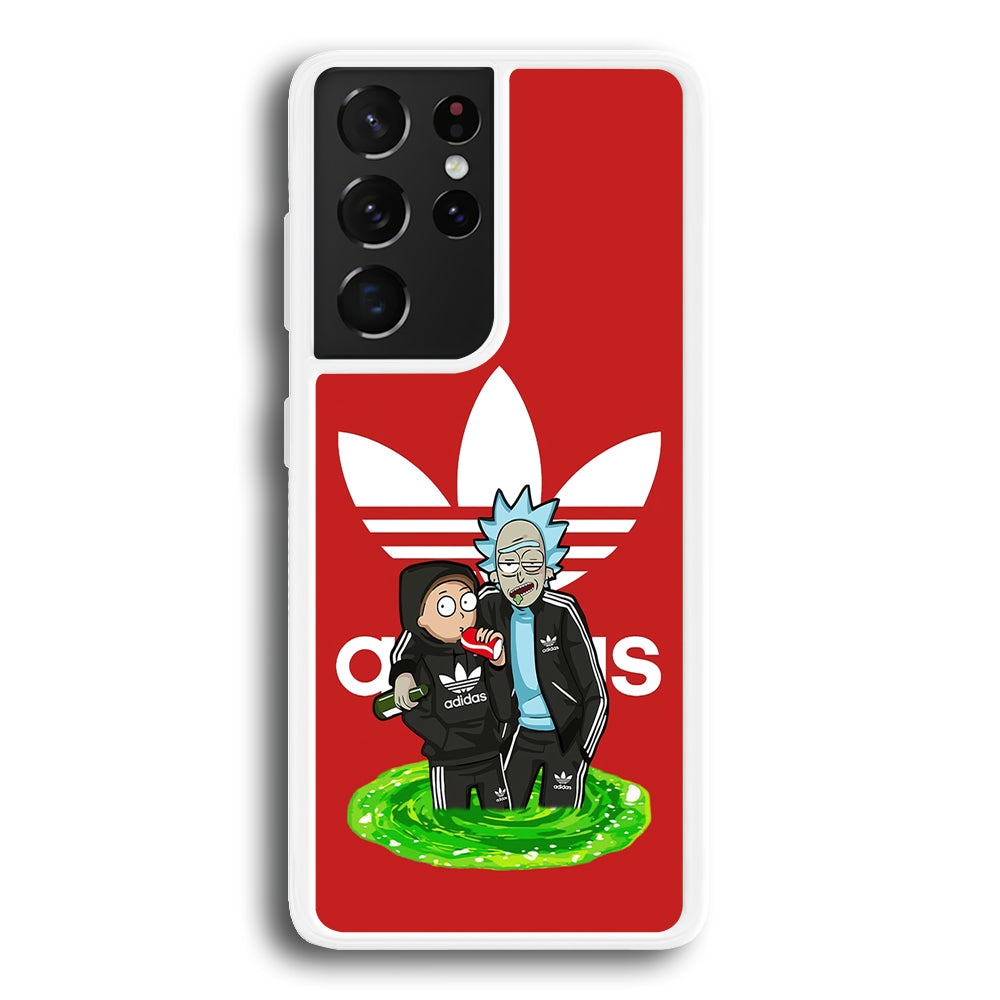 Adidas Rick and Morty Portal Samsung Galaxy S23 Ultra Case