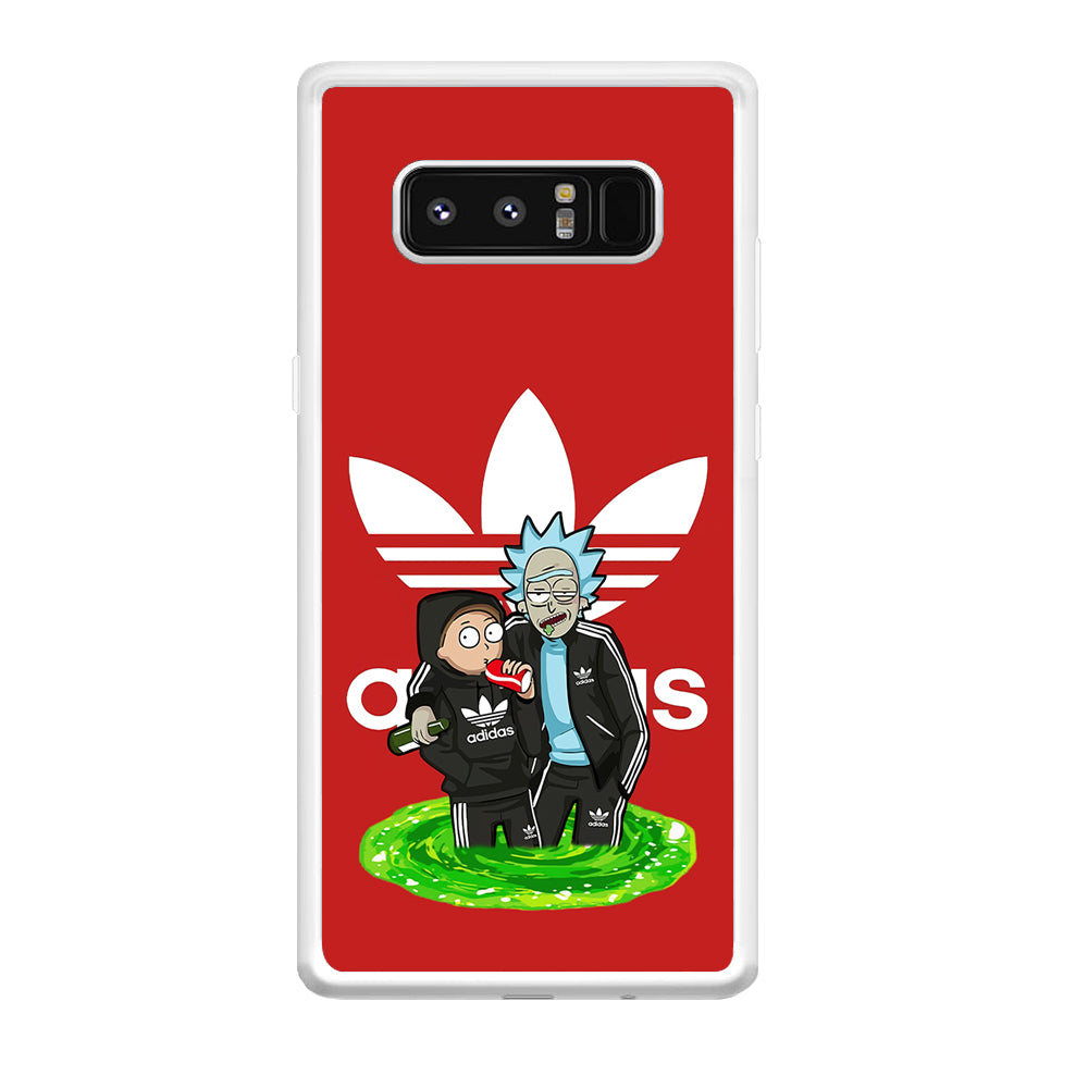 Adidas Rick and Morty Portal Samsung Galaxy Note 8 Case