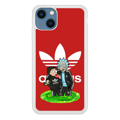 Adidas Rick and Morty Portal iPhone 15 Case