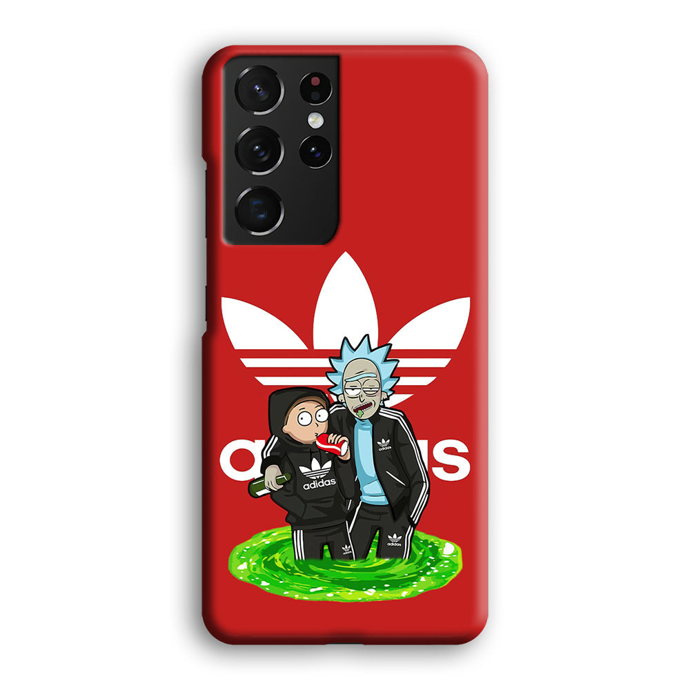 Adidas Rick and Morty Portal Samsung Galaxy S22 Ultra Case