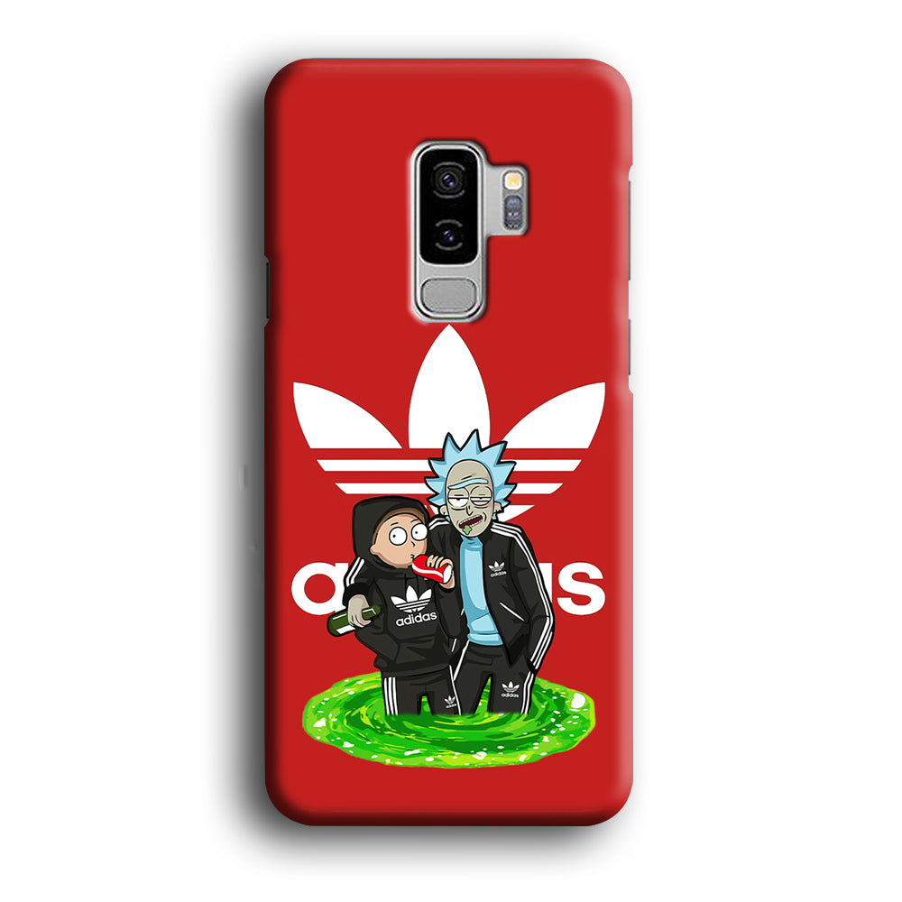 Adidas Rick and Morty Portal Samsung Galaxy S9 Plus Case