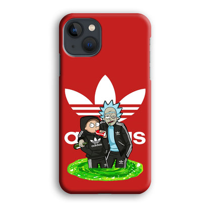 Adidas Rick and Morty Portal iPhone 15 Case