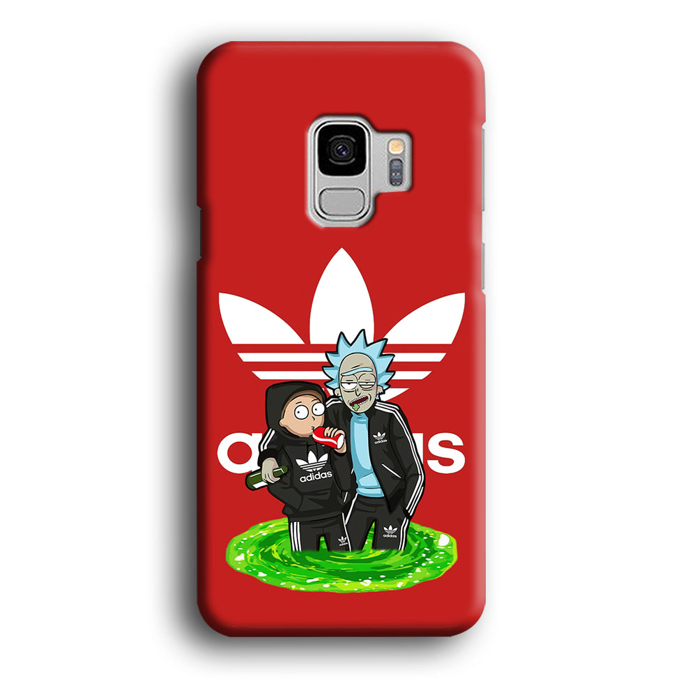 Adidas Rick and Morty Portal Samsung Galaxy S9 Case