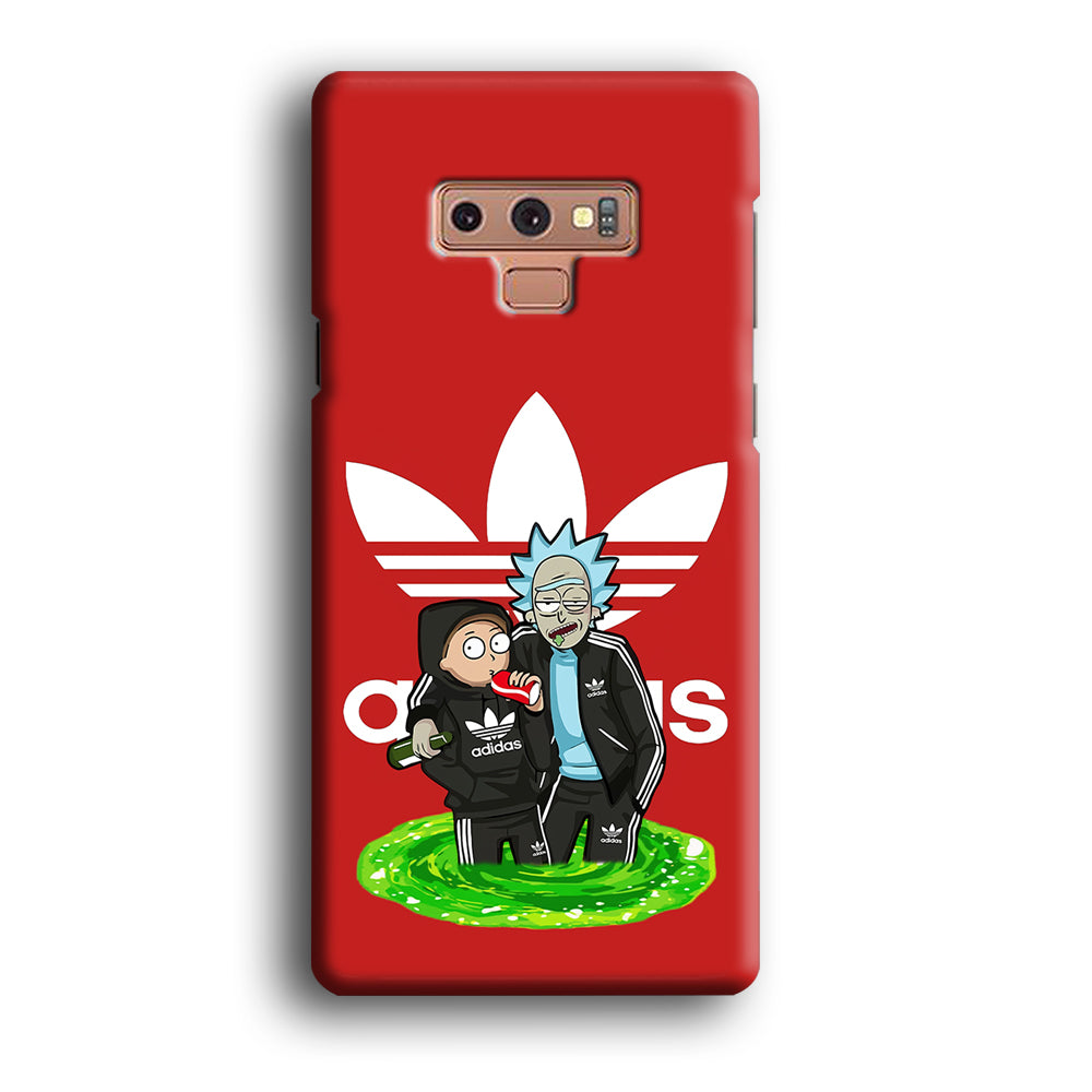 Adidas Rick and Morty Portal Samsung Galaxy Note 9 Case