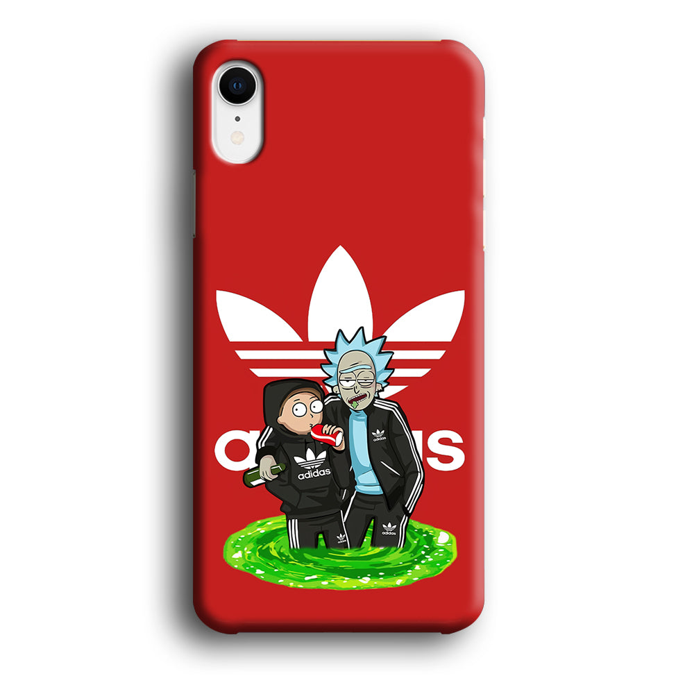 Adidas Rick and Morty Portal iPhone XR Case