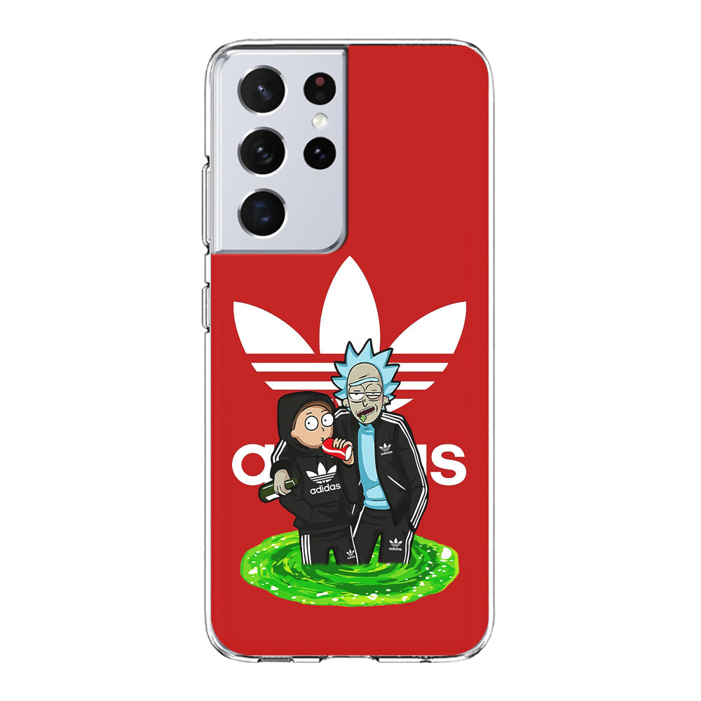 Adidas Rick and Morty Portal Samsung Galaxy S22 Ultra Case