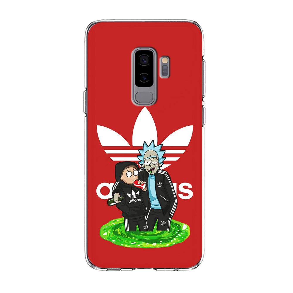 Adidas Rick and Morty Portal Samsung Galaxy S9 Plus Case