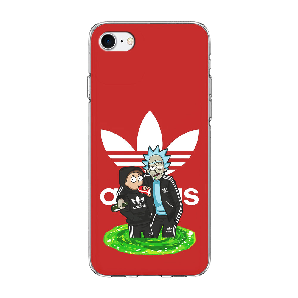 Adidas Rick and Morty Portal iPhone SE 2020 Case