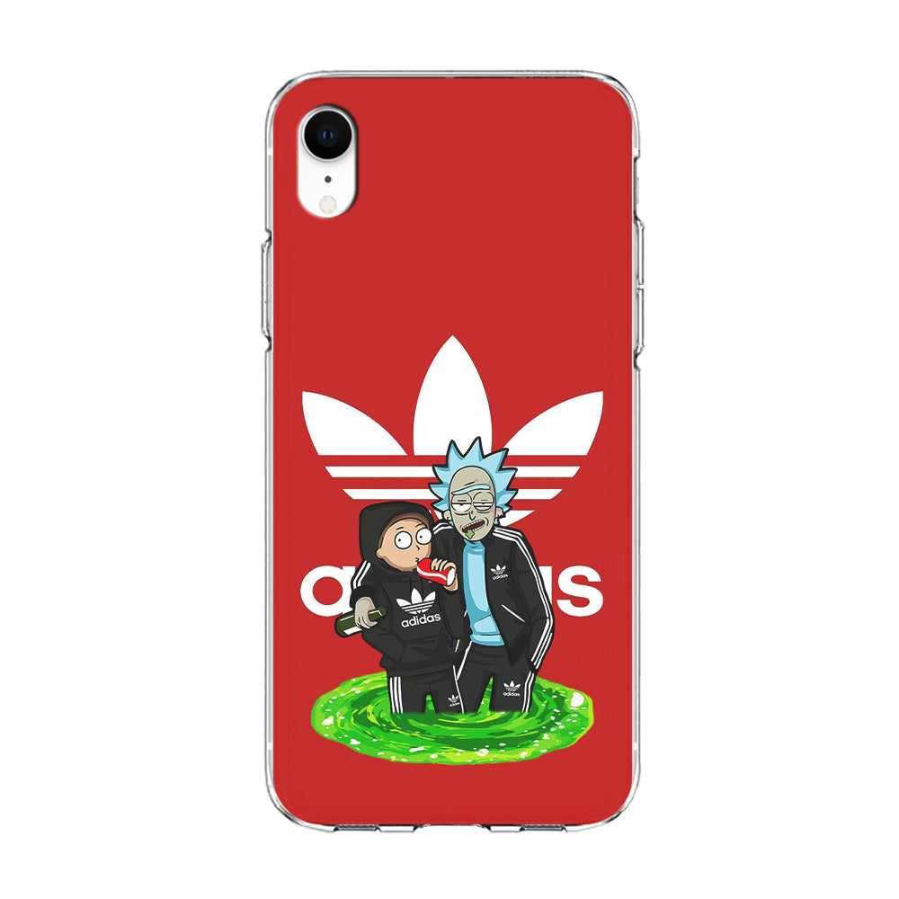 Adidas Rick and Morty Portal iPhone XR Case