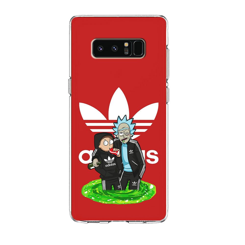 Adidas Rick and Morty Portal Samsung Galaxy Note 8 Case