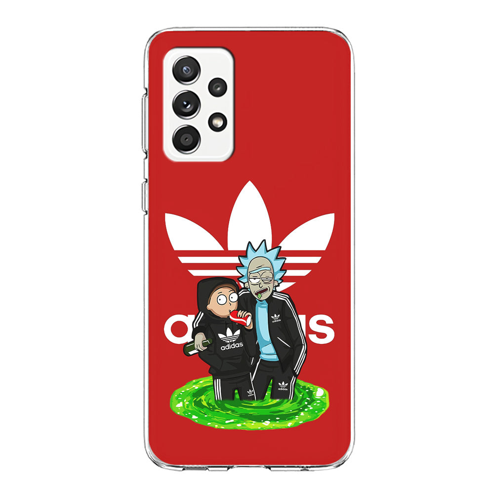 Adidas Rick and Morty Portal Samsung Galaxy A52 Case