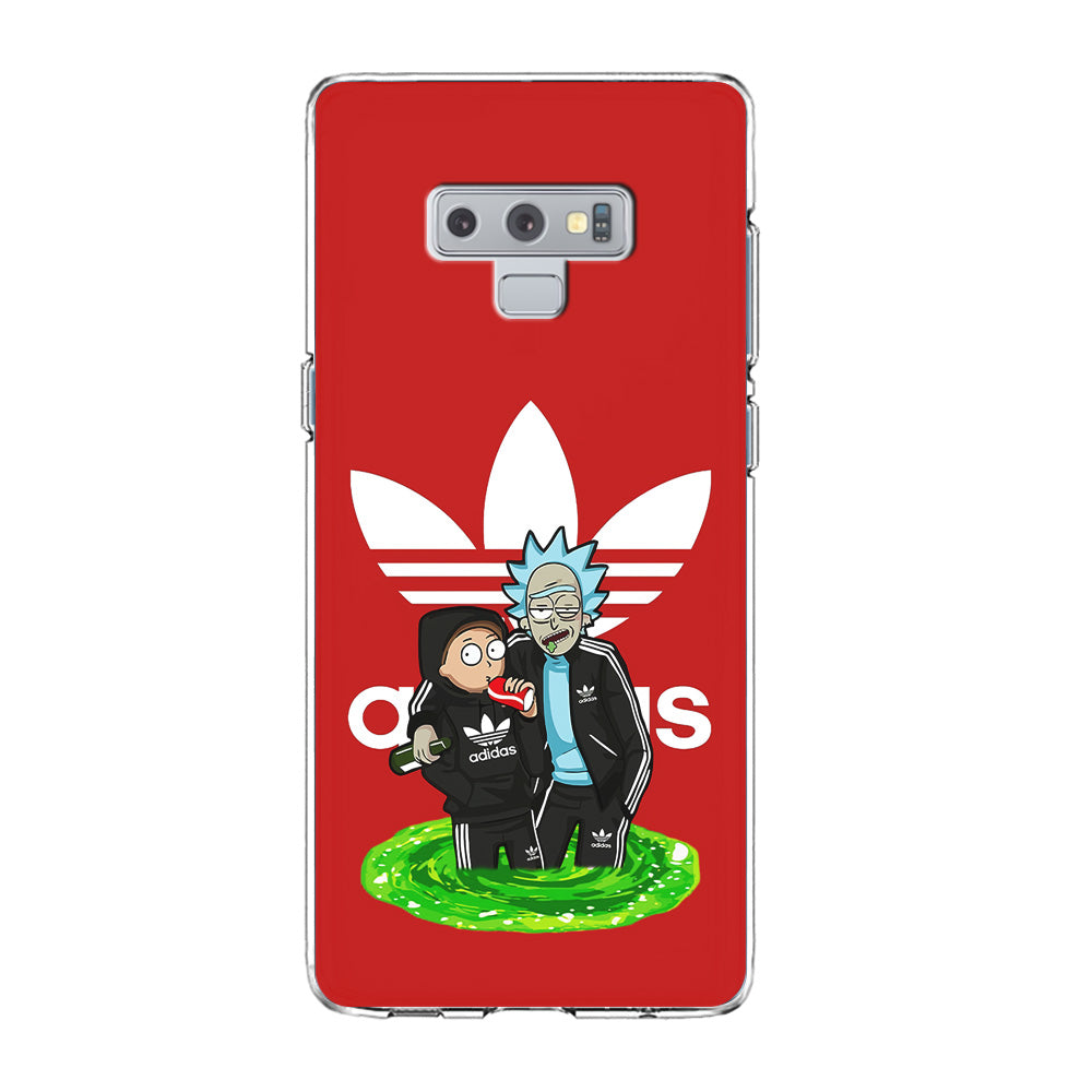 Adidas Rick and Morty Portal Samsung Galaxy Note 9 Case