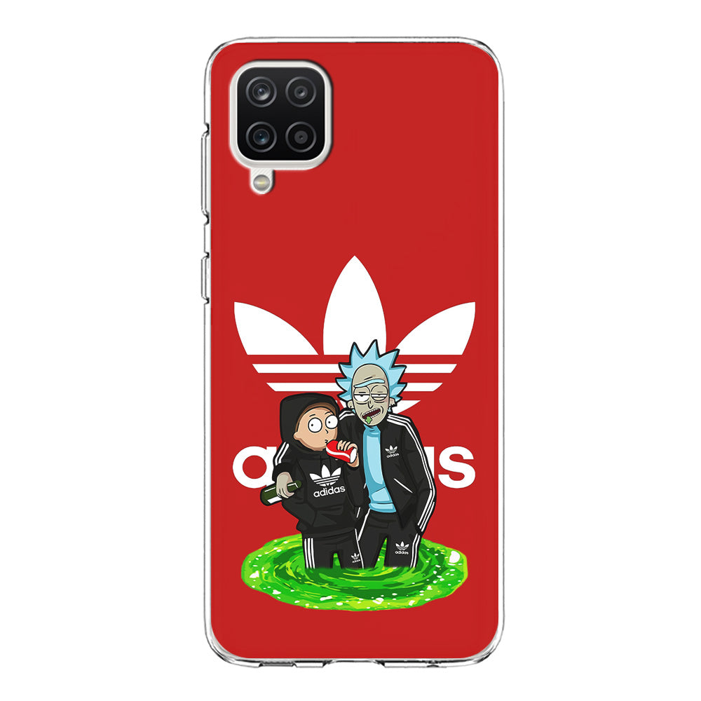 Adidas Rick and Morty Portal Samsung Galaxy A12 Case