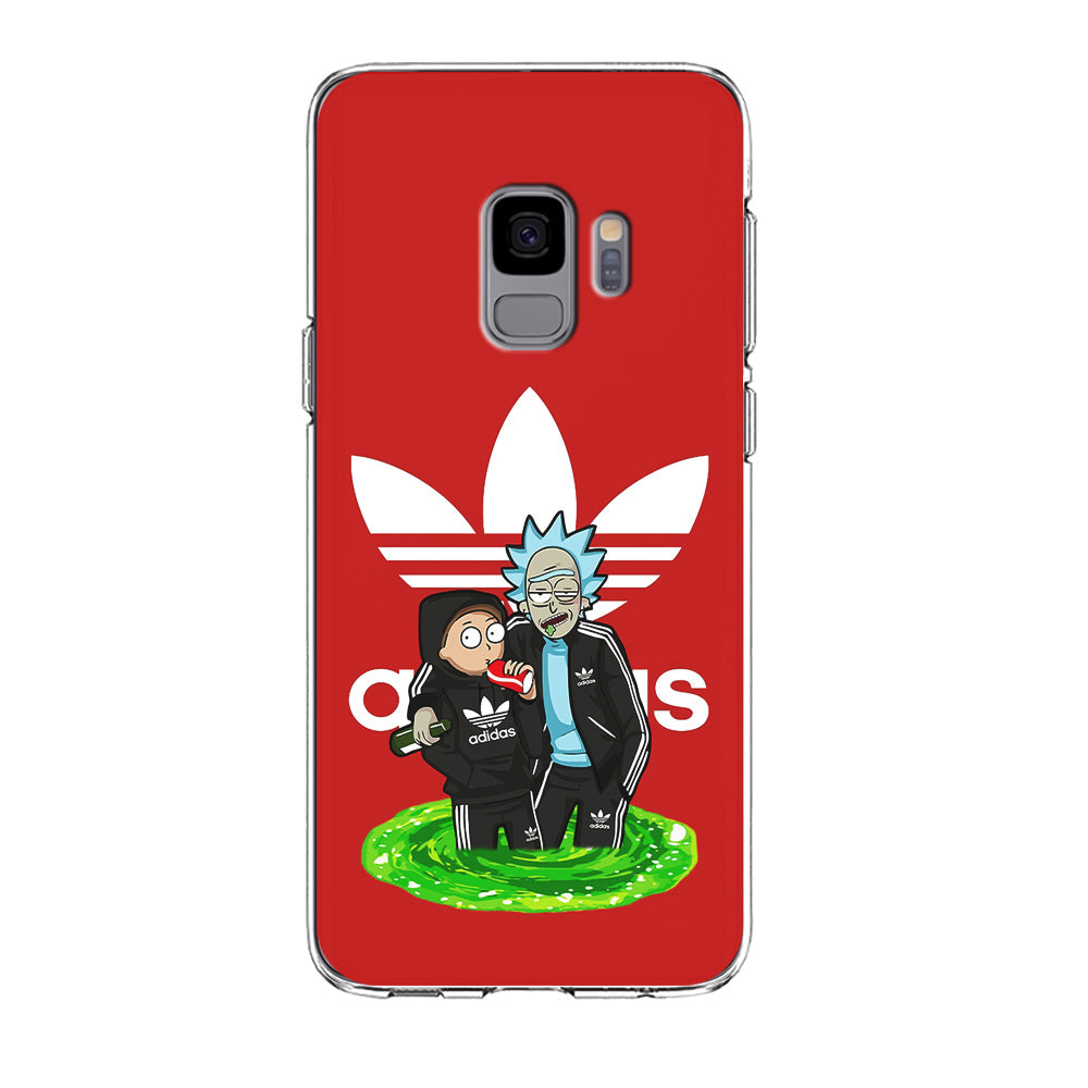 Adidas Rick and Morty Portal Samsung Galaxy S9 Case