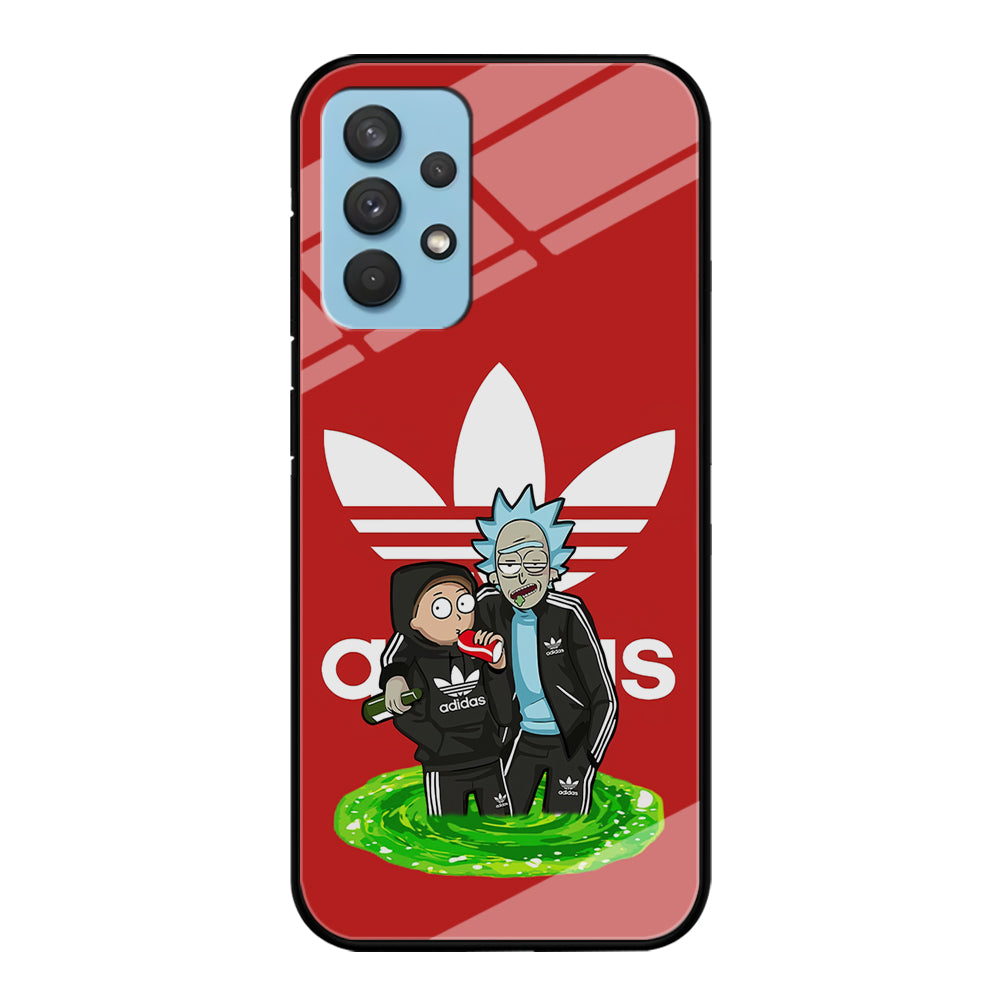 Adidas Rick and Morty Portal Samsung Galaxy A32 Case