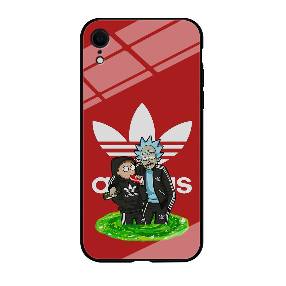 Adidas Rick and Morty Portal iPhone XR Case