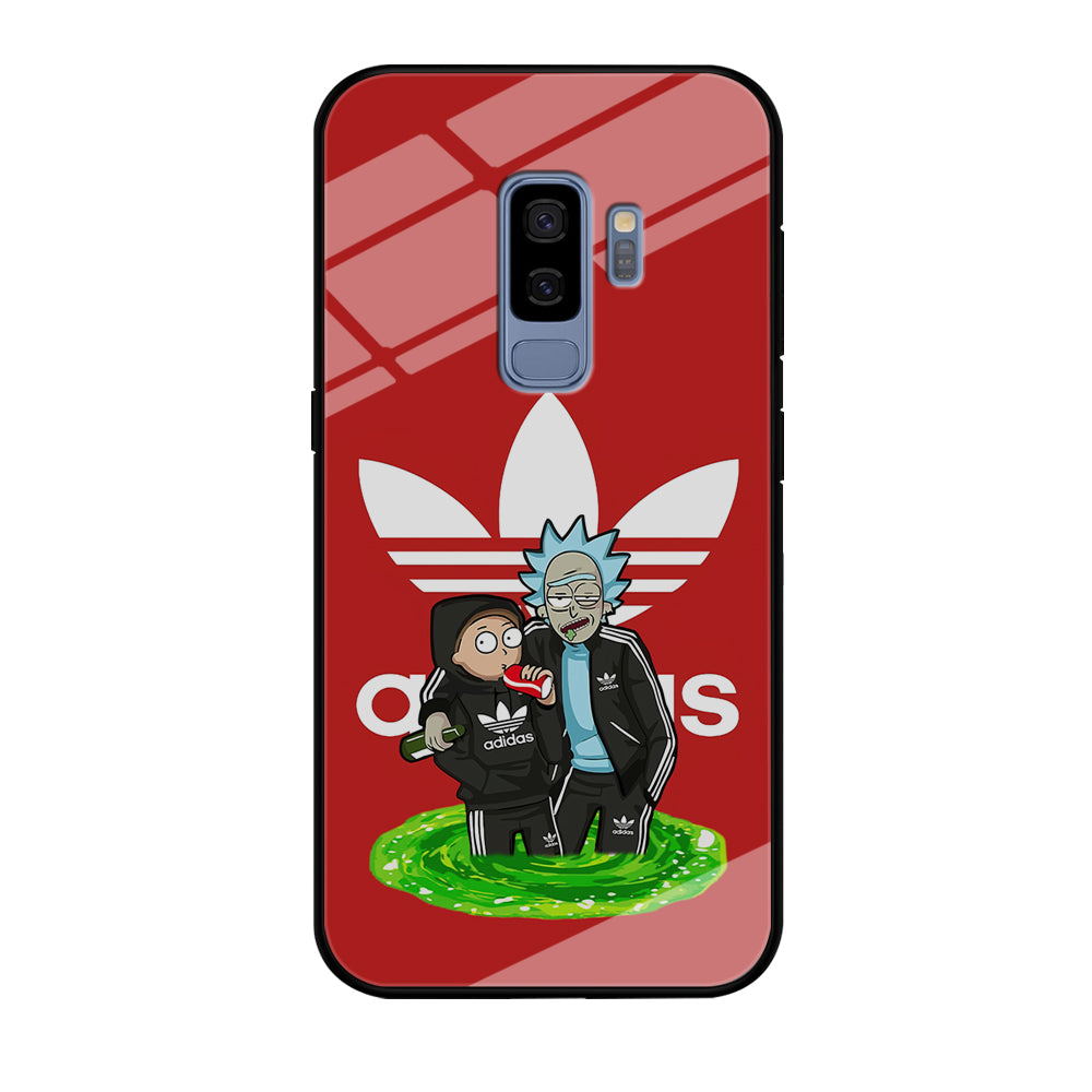 Adidas Rick and Morty Portal Samsung Galaxy S9 Plus Case