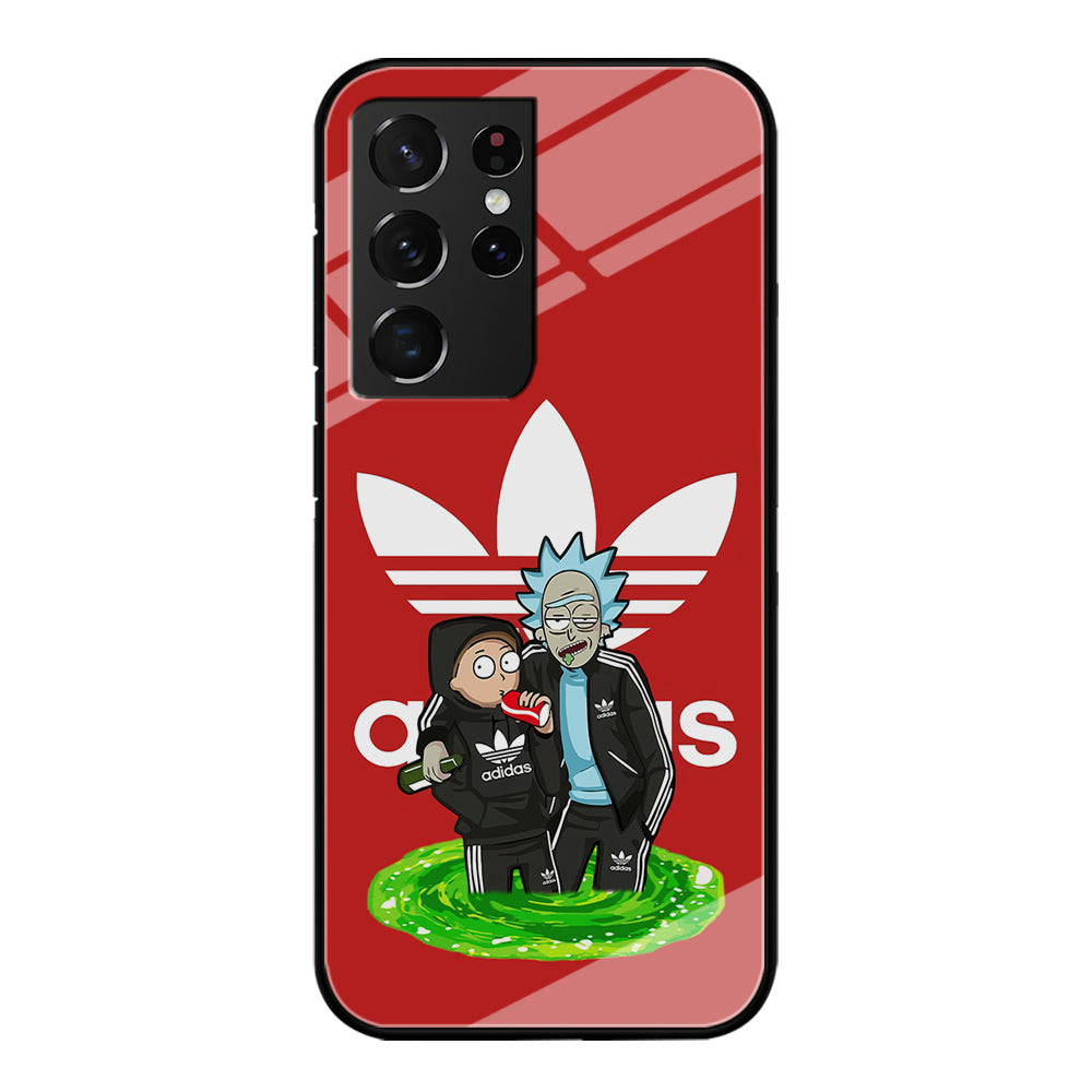 Adidas Rick and Morty Portal Samsung Galaxy S23 Ultra Case