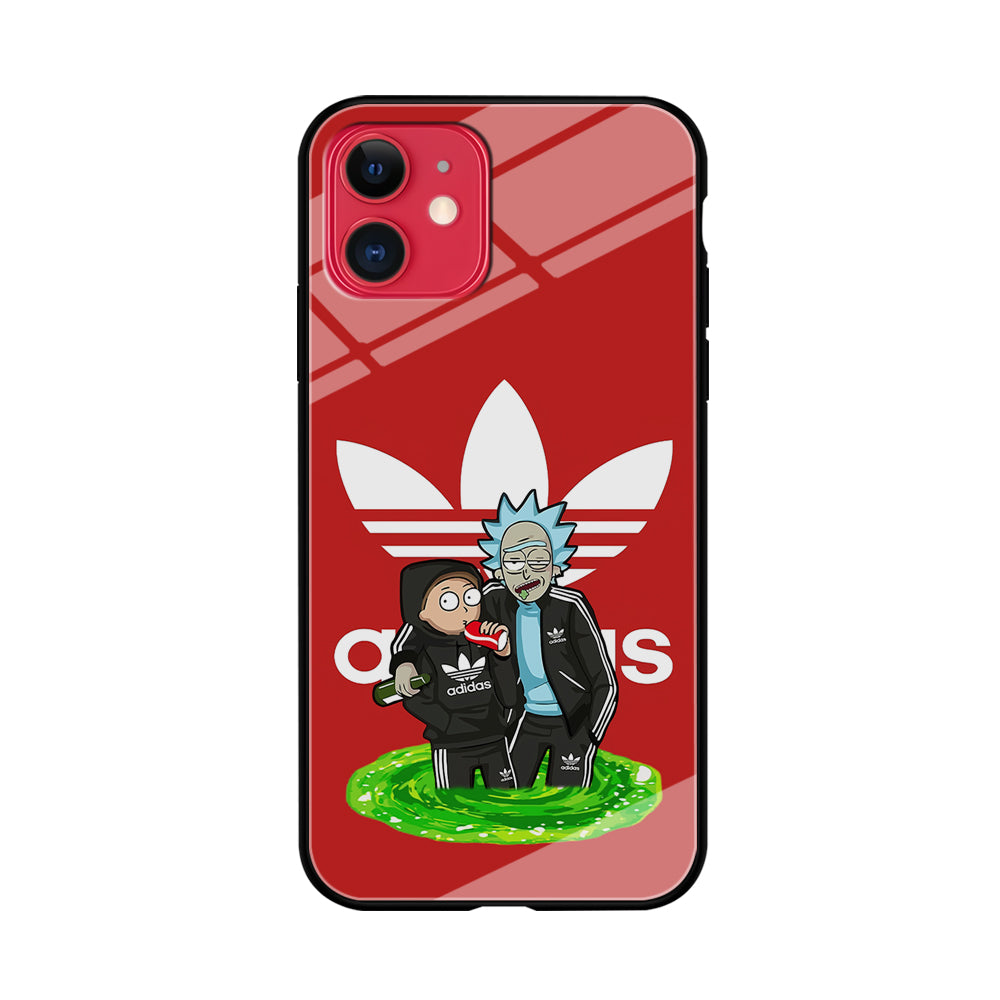 Adidas Rick and Morty Portal iPhone 11 Case