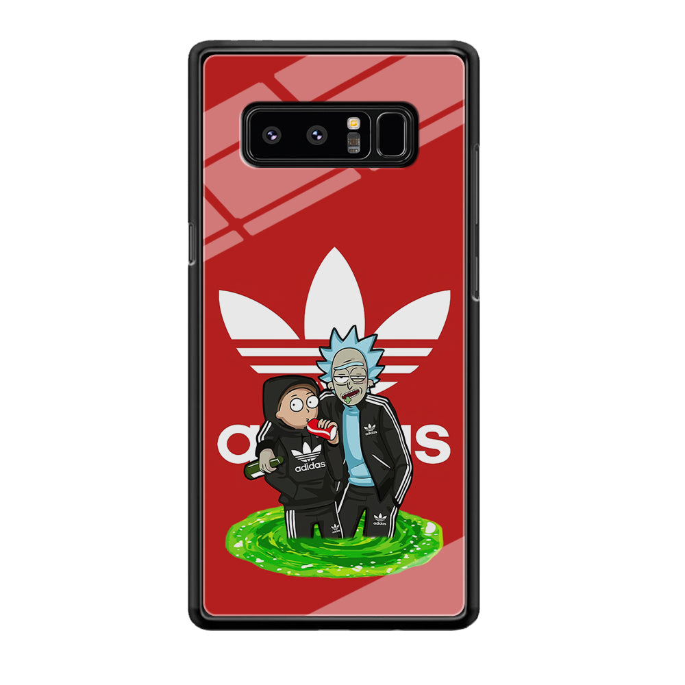 Adidas Rick and Morty Portal Samsung Galaxy Note 8 Case