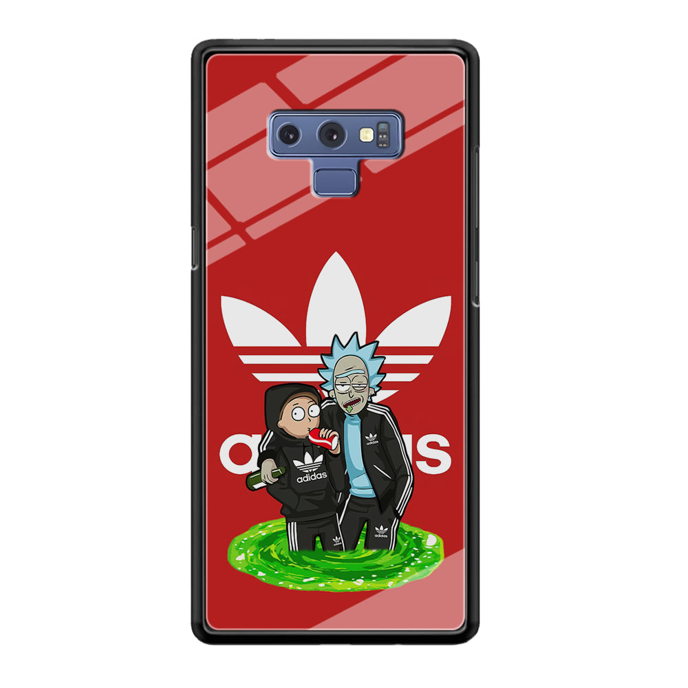 Adidas Rick and Morty Portal Samsung Galaxy Note 9 Case