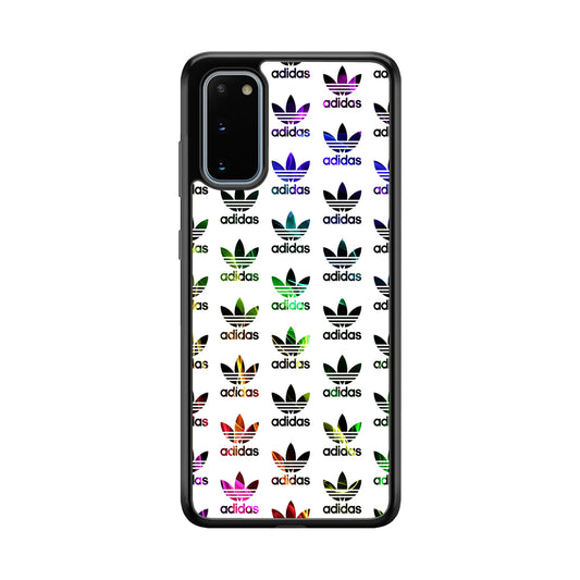 Adidas Smoke Colorful Pattern Samsung Galaxy S20 Case-Mobile Phone Case-Rubber Black (2D Case)-Altracase