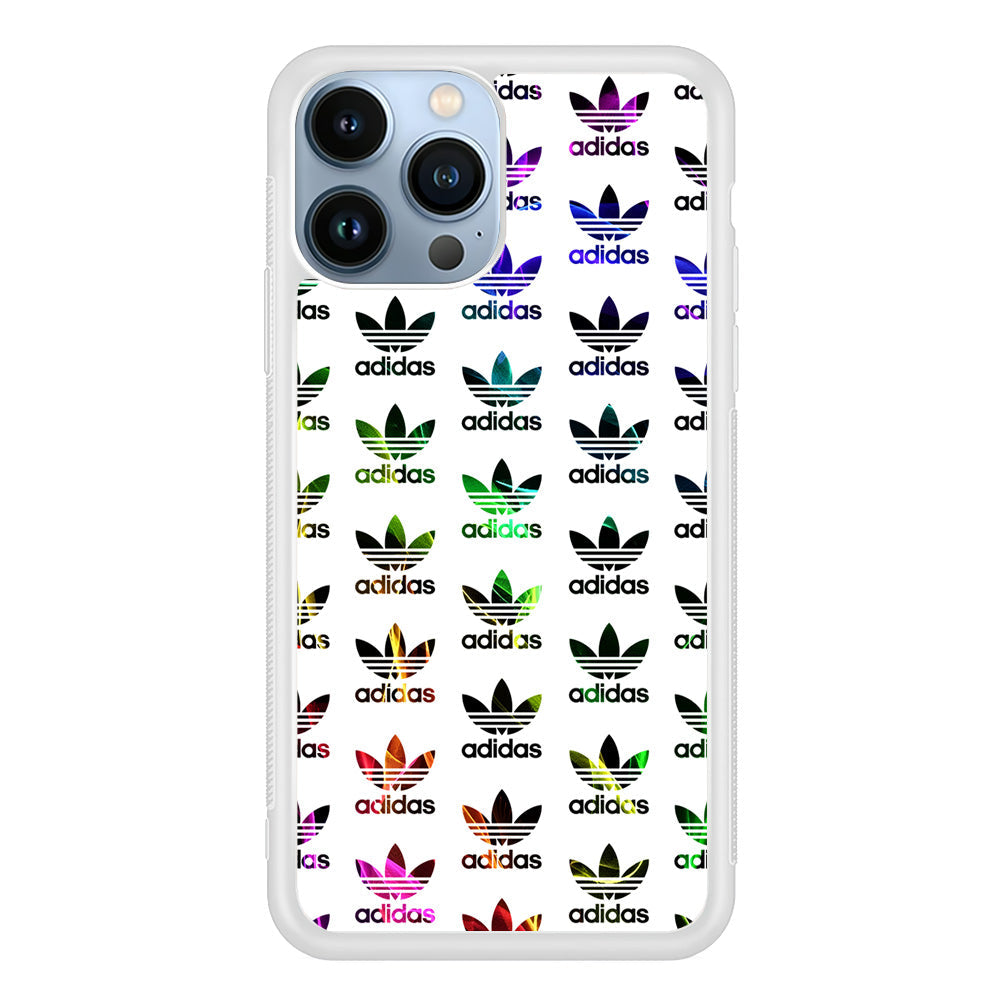 Adidas Smoke Colorful Pattern iPhone 15 Pro Max Case