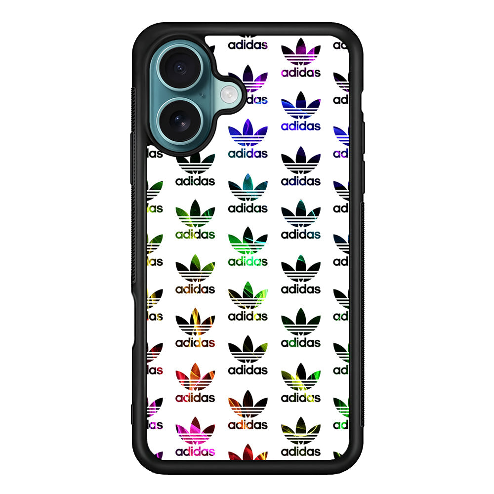 Adidas Smoke Colorful Pattern iPhone 16 Plus Case - Altracase