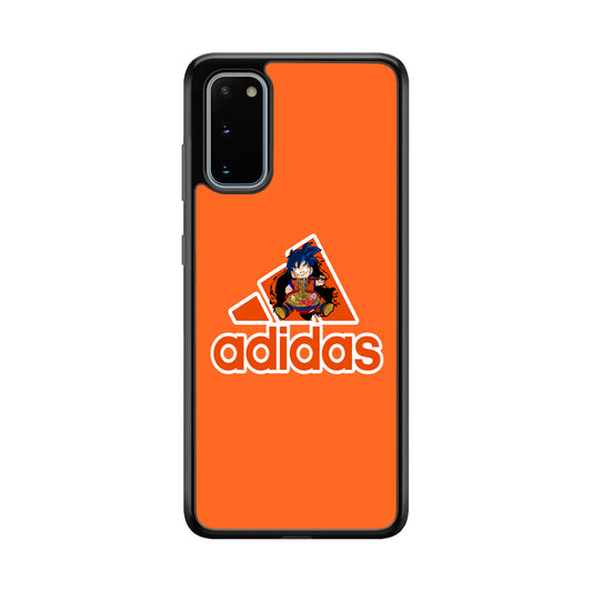Adidas Son Goku Eats Ramen Samsung Galaxy S20 Case-Mobile Phone Case-Rubber Black (2D Case)-Altracase