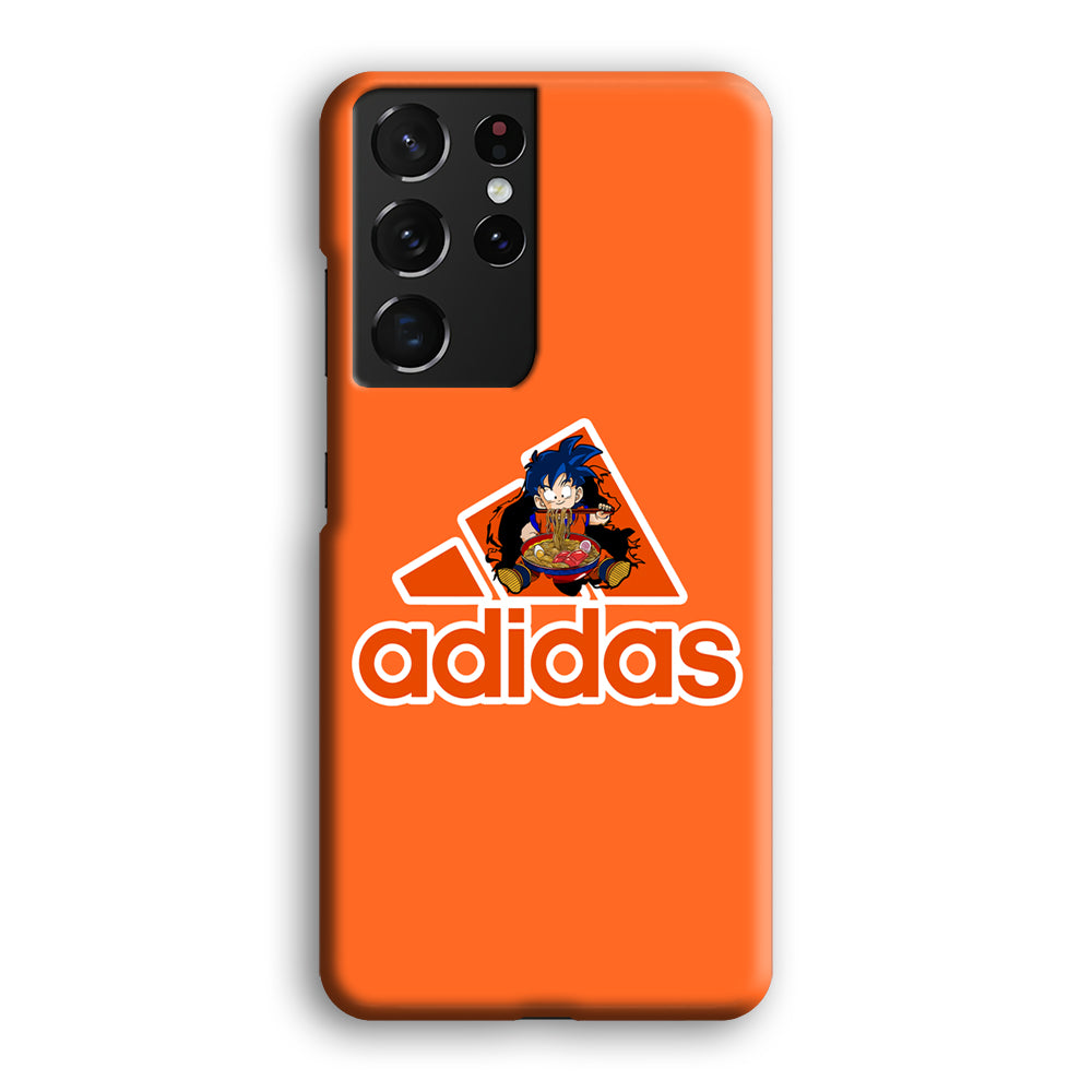 Adidas Son Goku Eats Ramen Samsung Galaxy S22 Ultra Case