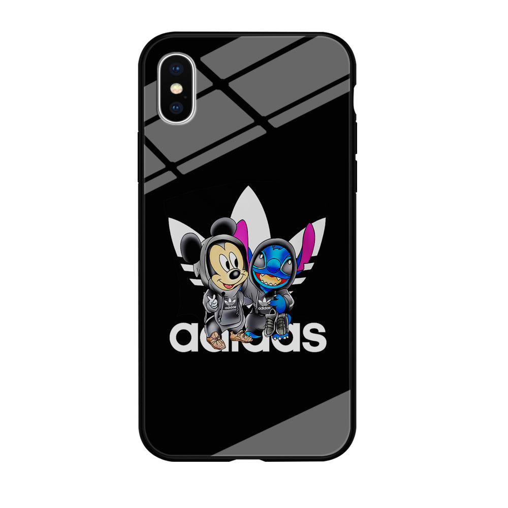 Adidas Stitch X Mickey Mouse iPhone Xs Case