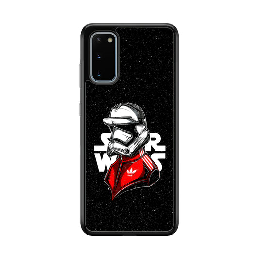 Adidas Stormtrooper Star Wars Samsung Galaxy S20 Case-Mobile Phone Case-Rubber Black (2D Case)-Altracase