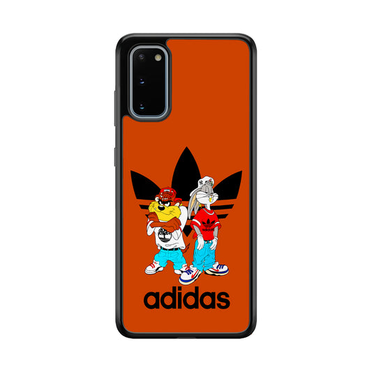Adidas Taz And Bugs Samsung Galaxy S20 Case-Mobile Phone Case-Rubber Black (2D Case)-Altracase