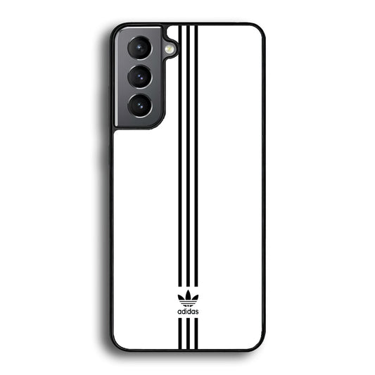 Adidas White Three Lines Samsung Galaxy A16 Case-Mobile Phone Case-Rubber Black (2D Case)-Altracase
