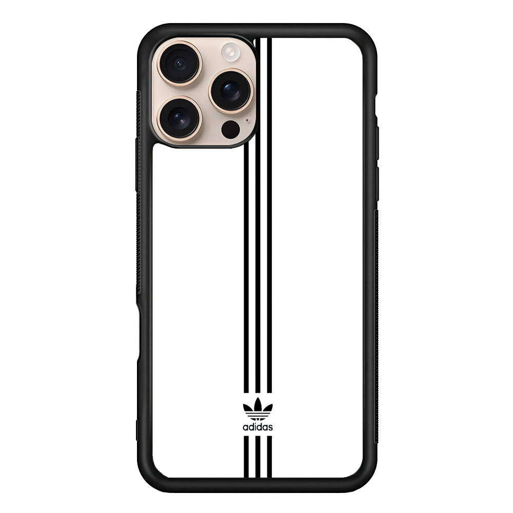 Adidas White Three Lines iPhone 16 Pro Case - Altracase