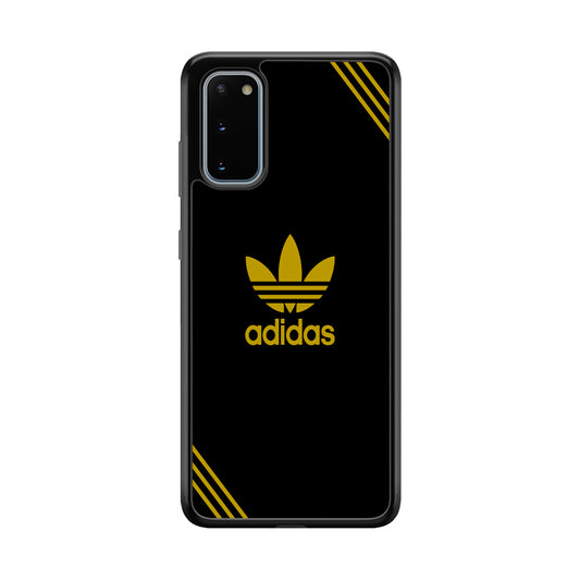 Adidas Yellow Color Samsung Galaxy S20 Case-Mobile Phone Case-Rubber Black (2D Case)-Altracase