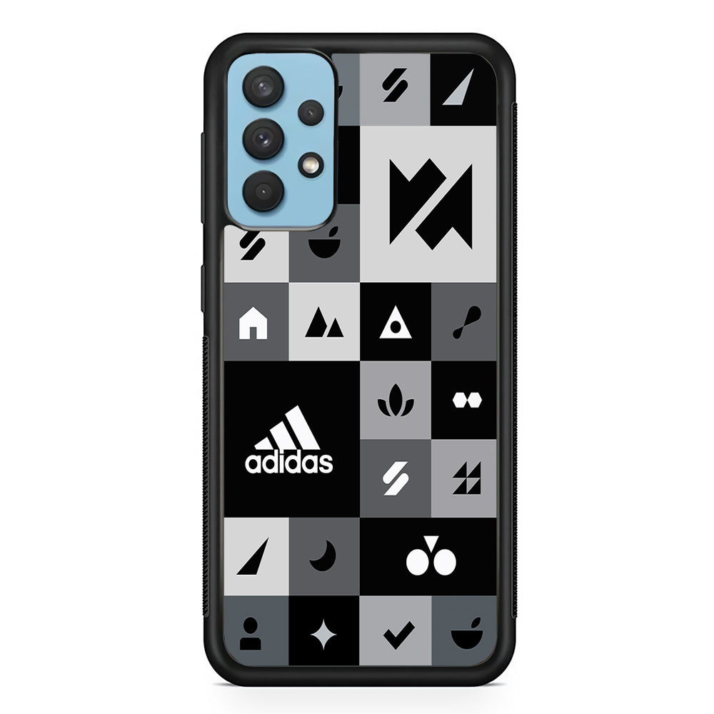 Adidas All Day Icon Design Samsung Galaxy A32 Case-Mobile Phone Case-Rubber Black (2D Case)-Altracase