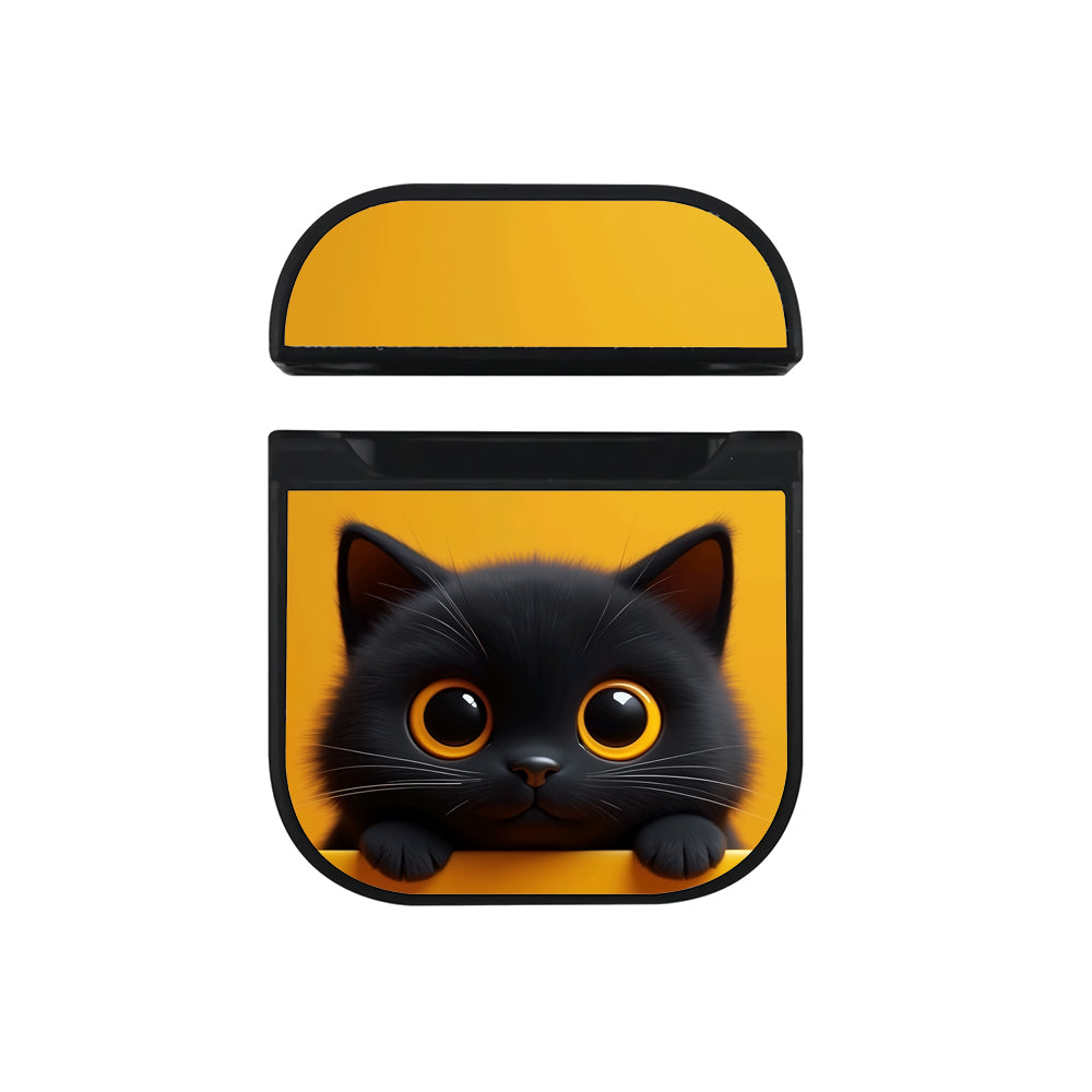 Adorable Black Kitten Apple AirPods Case - Altracase