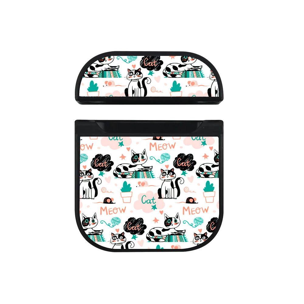 Adorable Cat and Mouse Pattern Apple AirPods Case - Altracase