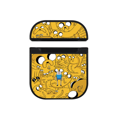 Adventure Time Jake in Various Forms Apple AirPods Case-AirPod Case-Black-Altracase