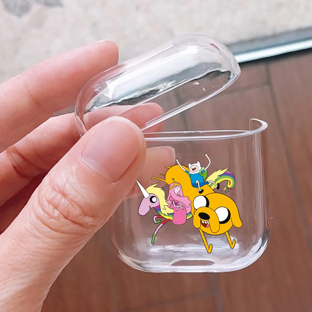 Adventure Time with Finn & Jake Hard Plastic Protective Clear Case Cover For Apple Airpods-AirPod Case-Altracase