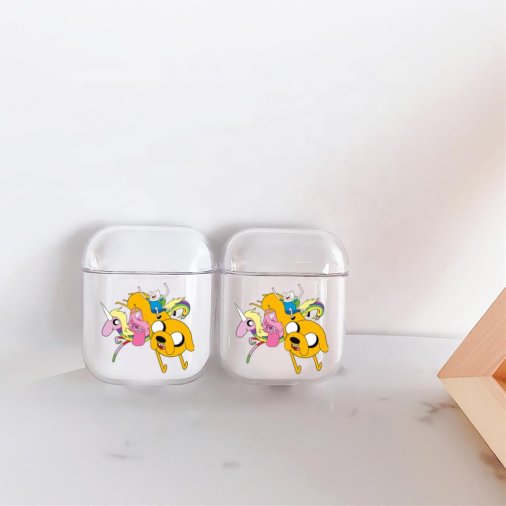 Adventure Time with Finn & Jake Hard Plastic Protective Clear Case Cover For Apple Airpods-AirPod Case-Altracase