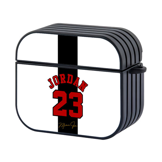 Air Jordan Stripe Black Number Apple AirPods 4 Case - Altracase