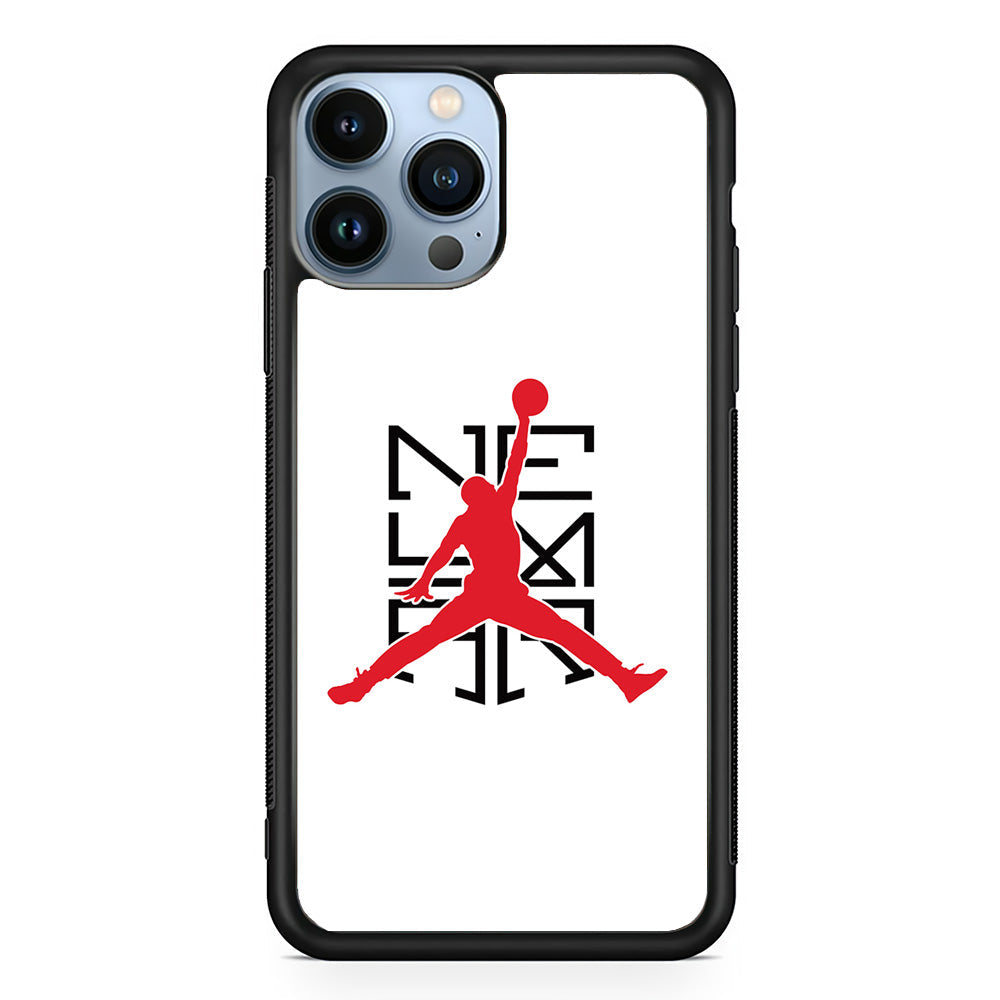 Air Jordan X Neymar Logo iPhone 15 Pro Case-Mobile Phone Case-Rubber Black (2D Case)-Altracase