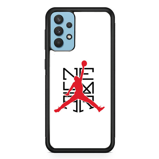 Air Jordan X Neymar Logo Samsung Galaxy A32 Case-Mobile Phone Case-Rubber Black (2D Case)-Altracase
