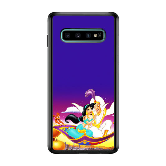 Aladdin on the Magic Carpet Samsung Galaxy S10 Case-Phone Case-Rubber White (2D Case)-Altracase