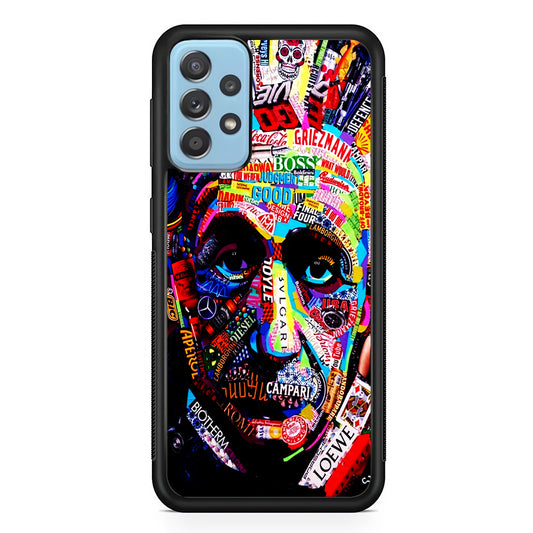 Albert Einstein Abstract Samsung Galaxy A72 Case