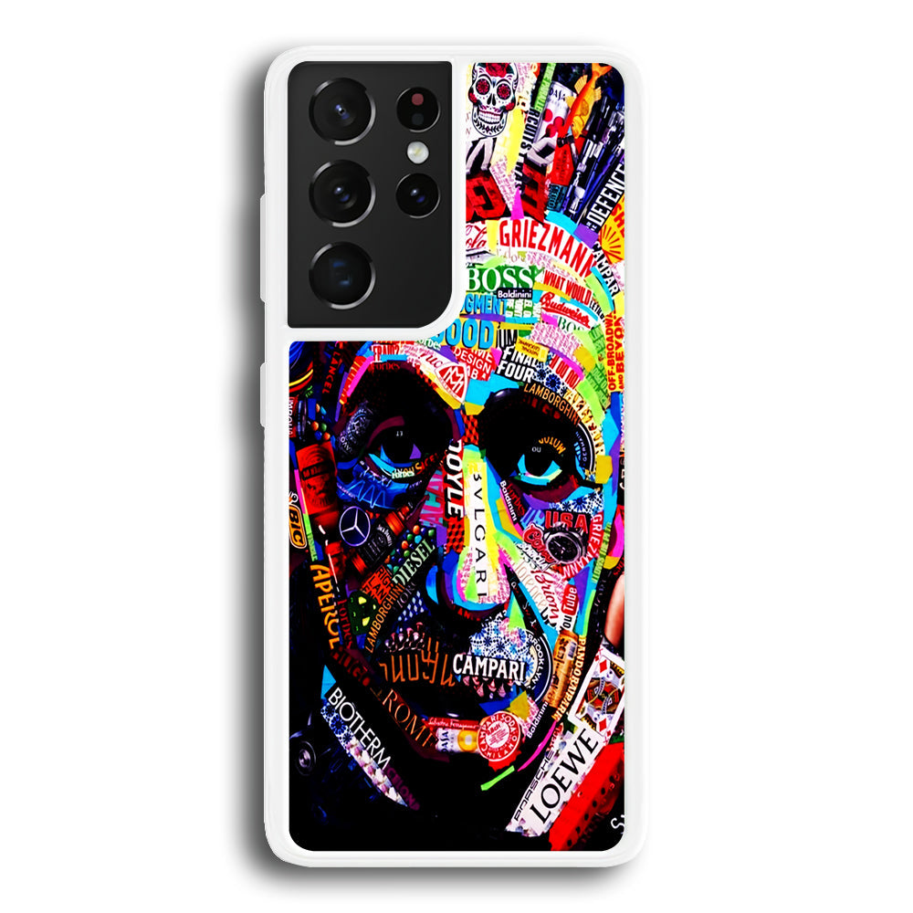 Albert Einstein Abstract Samsung Galaxy S22 Ultra Case