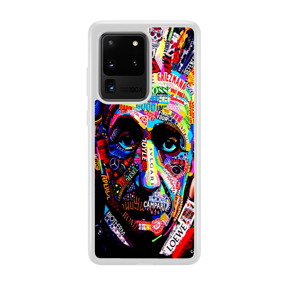 Albert Einstein Abstract Samsung Galaxy S20 Ultra Case